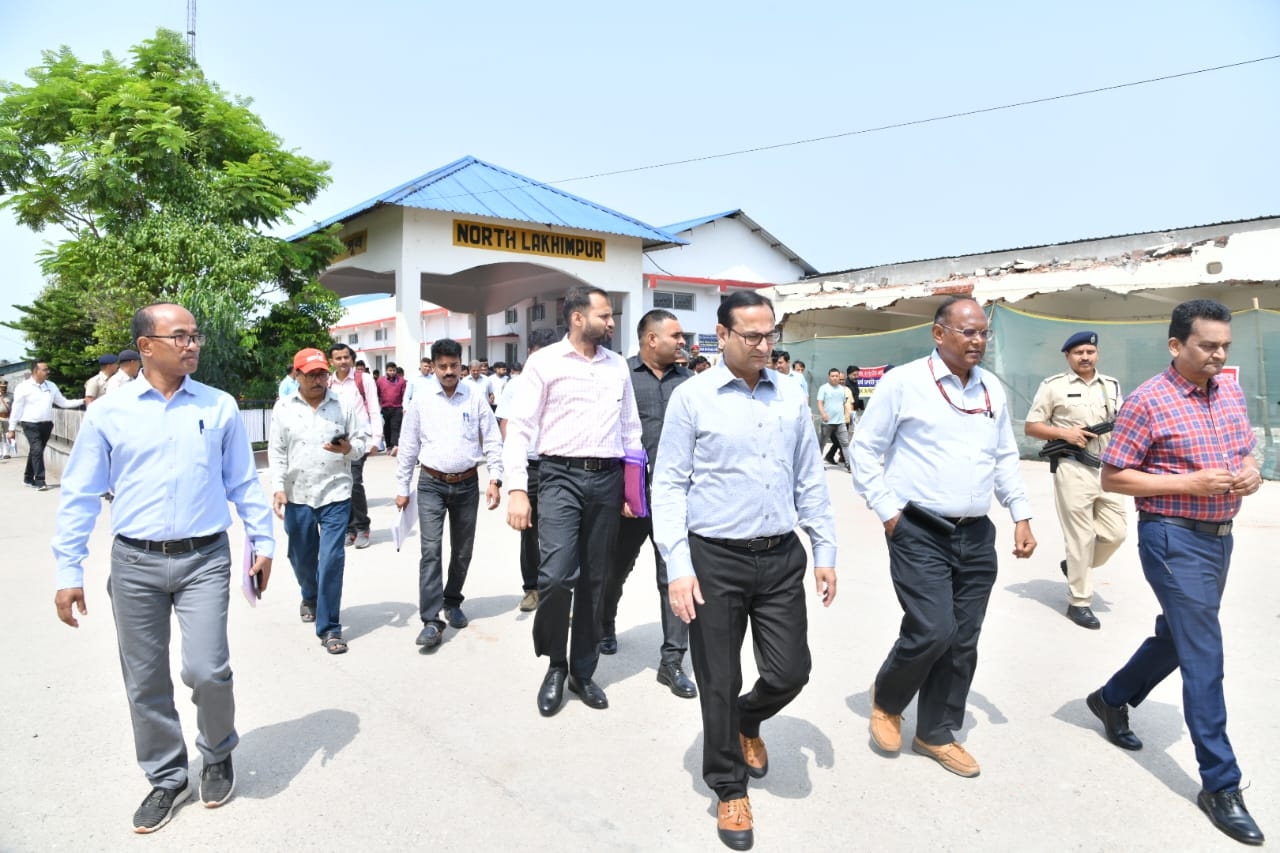 NFR General Manager Inspects North Lakhimpur Dibrugarh Section
