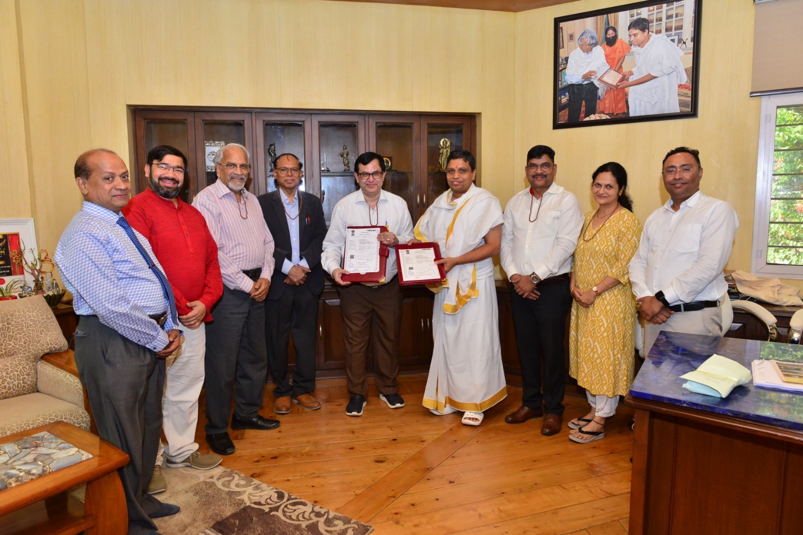 mou signed between patanjali research foundation and srm center